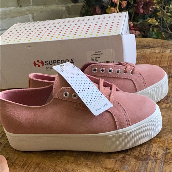 New SUPERGA suede platform sneaker - Picture 6 of 7